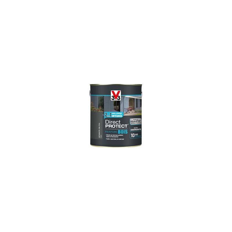 Peinture Bois Direct Protect V33 2.5L Blanc Satin