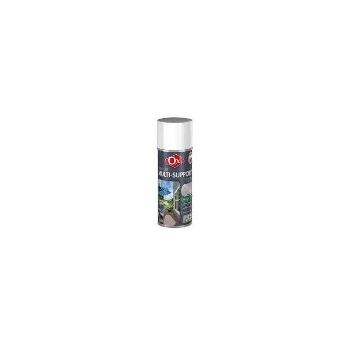 Peinture Multi-supports TOP3+ OXI Aérosol 400ML Aluminium RAL9022 Satin