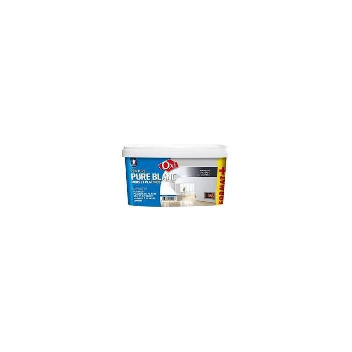 Peinture Pure Blanc Murs Et Plafonds OXI 3L Blanc Mat