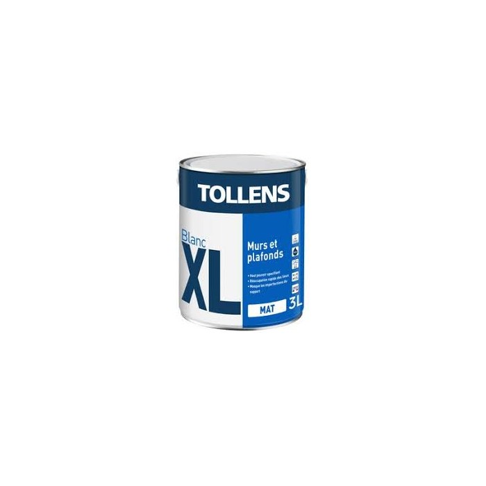 Blanc XL Peinture Murs Et Plafonds TOLLENS 3L Mat