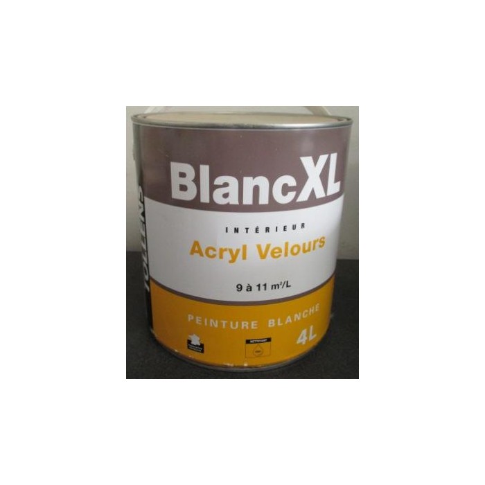 Blanc XL Intérieur Acryl Velours TOLLENS 4L