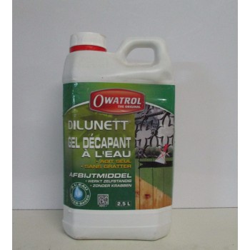 Dilunett gel décapant à l'eau OWATROL 2.5L