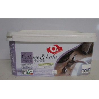 Peinture Cuisine Et Bain Oxi 2 5l Blanc Mat En Promotion